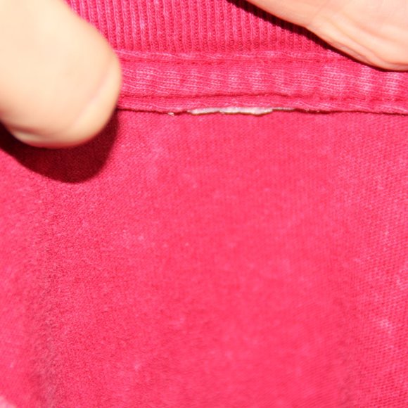 Vintage Y2K Adult Shirt The Mountain Native American Red Tie Dye Distressed Lg - Picture 8 of 8